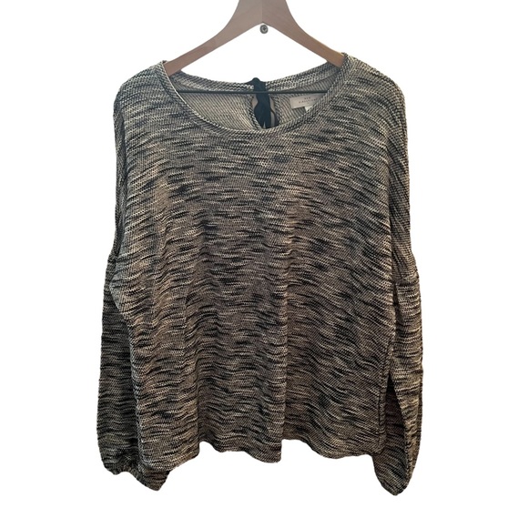 New Directions Jacquard Bubble Sleeve Pullover Size XL - Picture 2 of 12